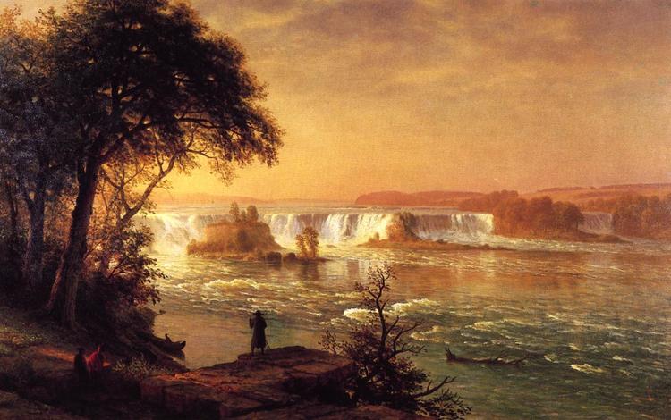 Albert Bierstadt Oil Painting The Falls of St. Anthony